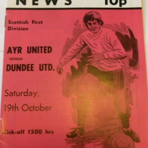 ayr united v dundee united 1974 75
