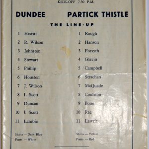dundee v partick thistle 1971