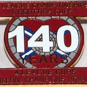 hearts 140 years badge