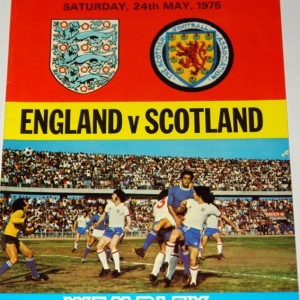 england v scotland 1975 programme