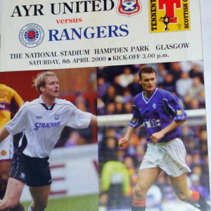 ayr united v rangers 2000 programme