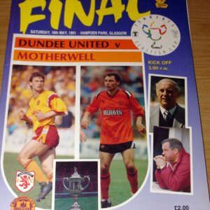 dundee utd v motherwell 1991 cup