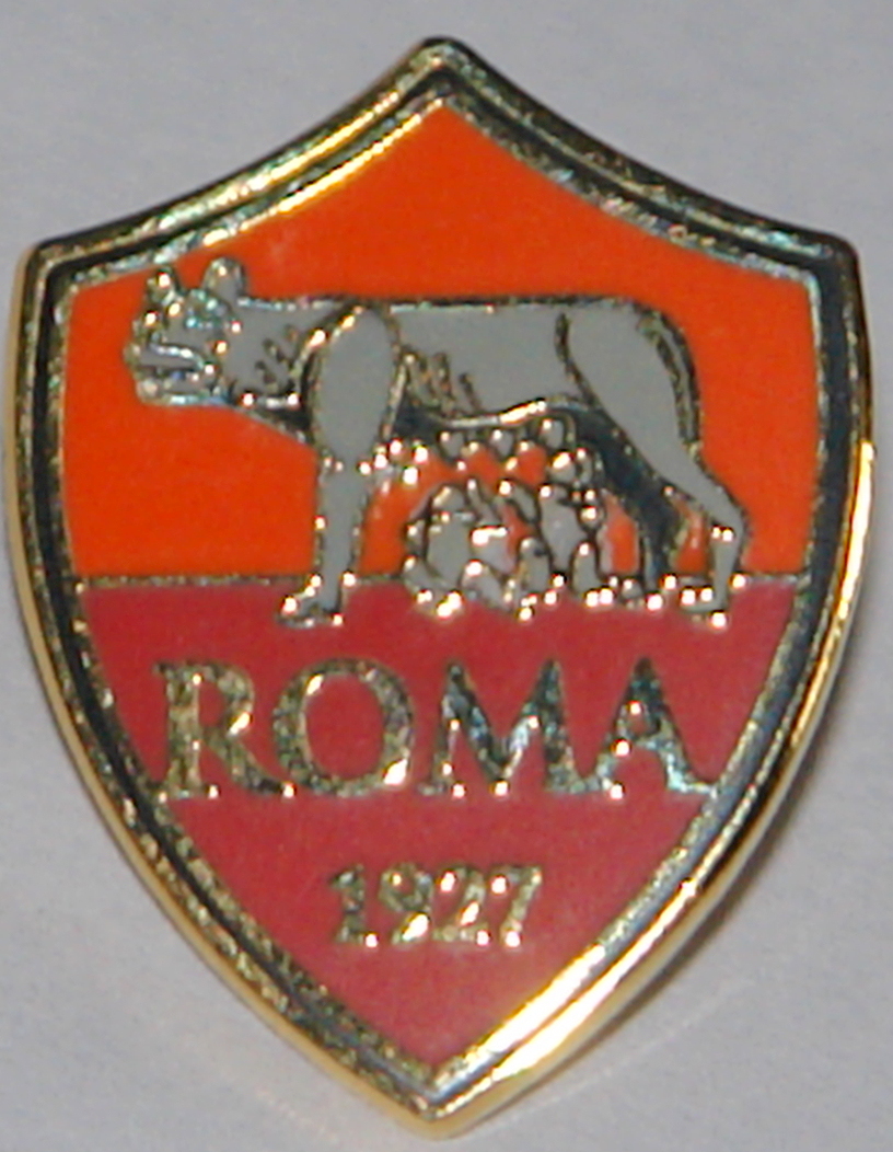 Roma fc club badge Seria A no 101 – Scottish Football Memorabilia