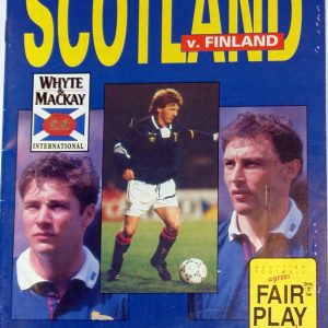Scotland v Finland 1992 programme